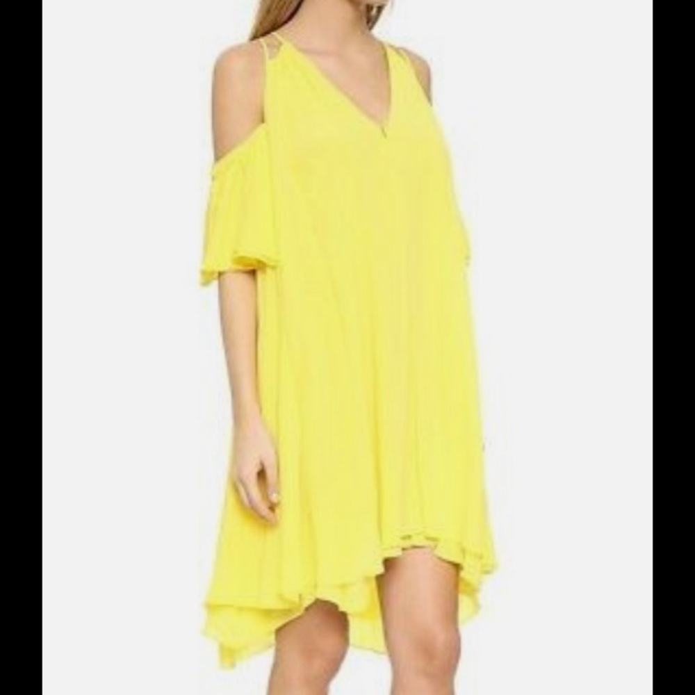 Apiece Apart Apolonia Cold-Shoulder Yellow Sun Dress Size 8